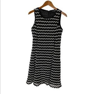 Karl Lagerfeld Paris Crochet Knit A-Line Dress 10